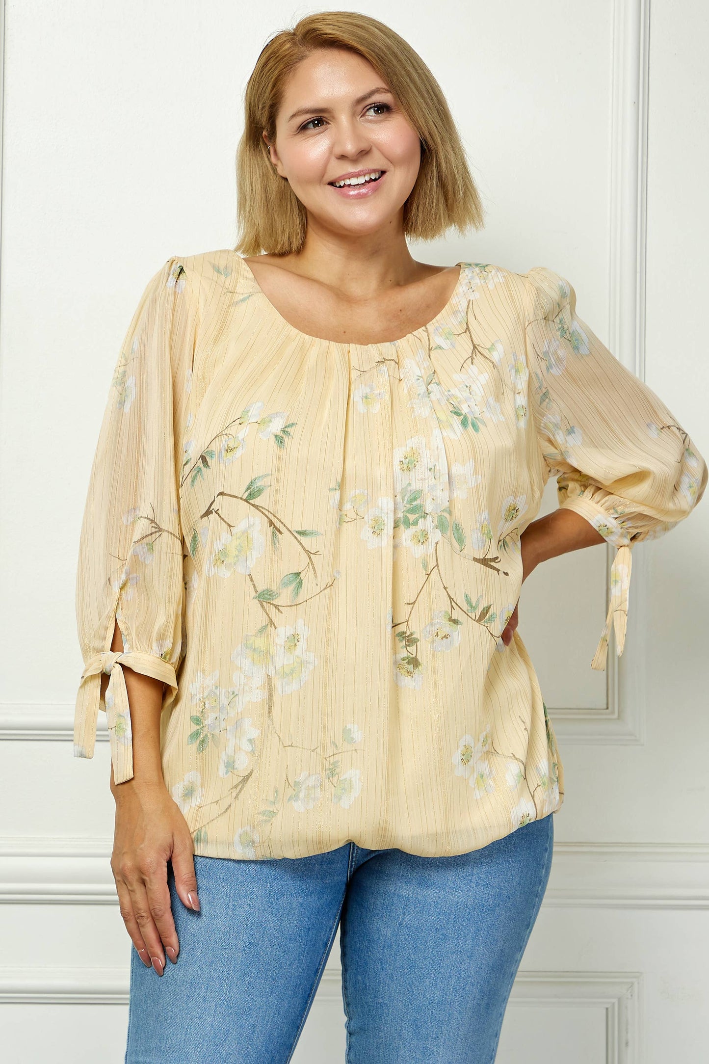 PLUS SPRING BREEZE BLOUSE