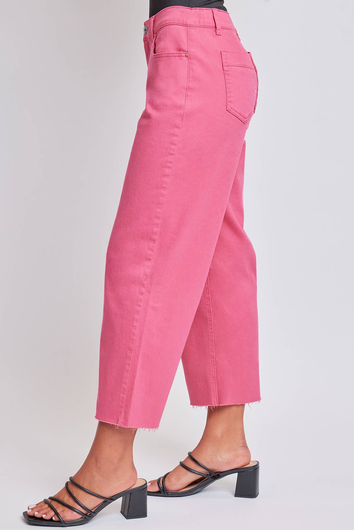 Cropped High-Rise Wide Leg Trouser