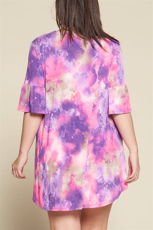 Plus Lovely Venezia Tie Dye Dress