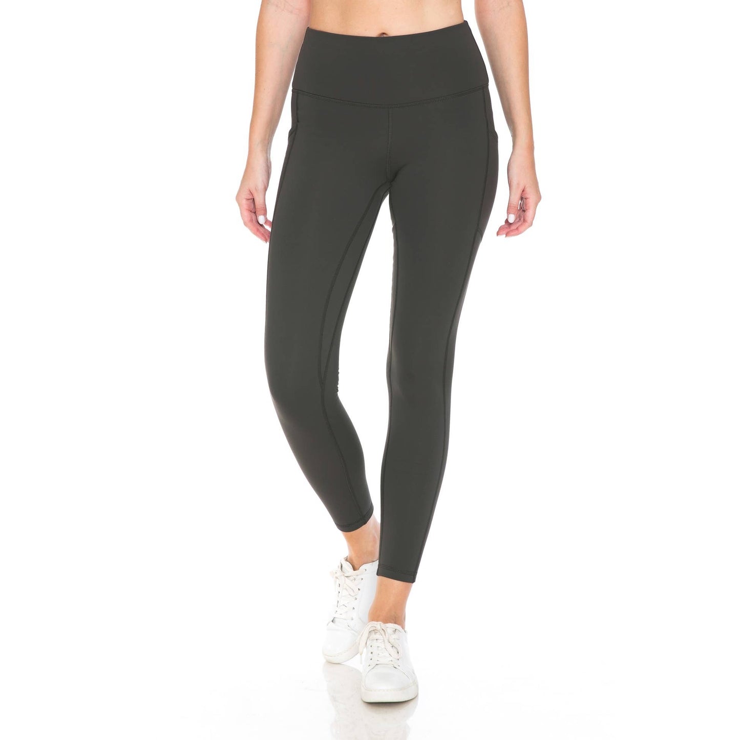 CHARCOAL FLEECE LINED LEGGING