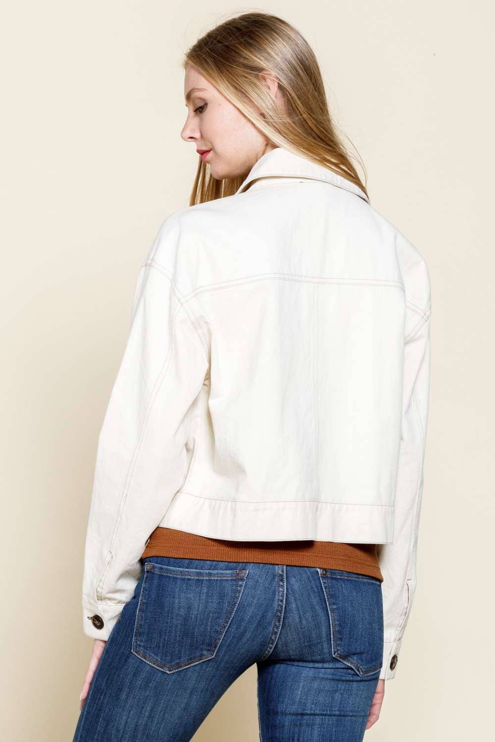 SAND DENIM JACKET