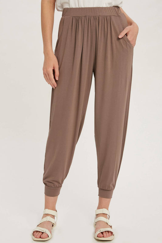 JERSEY MOCHA JOGGER