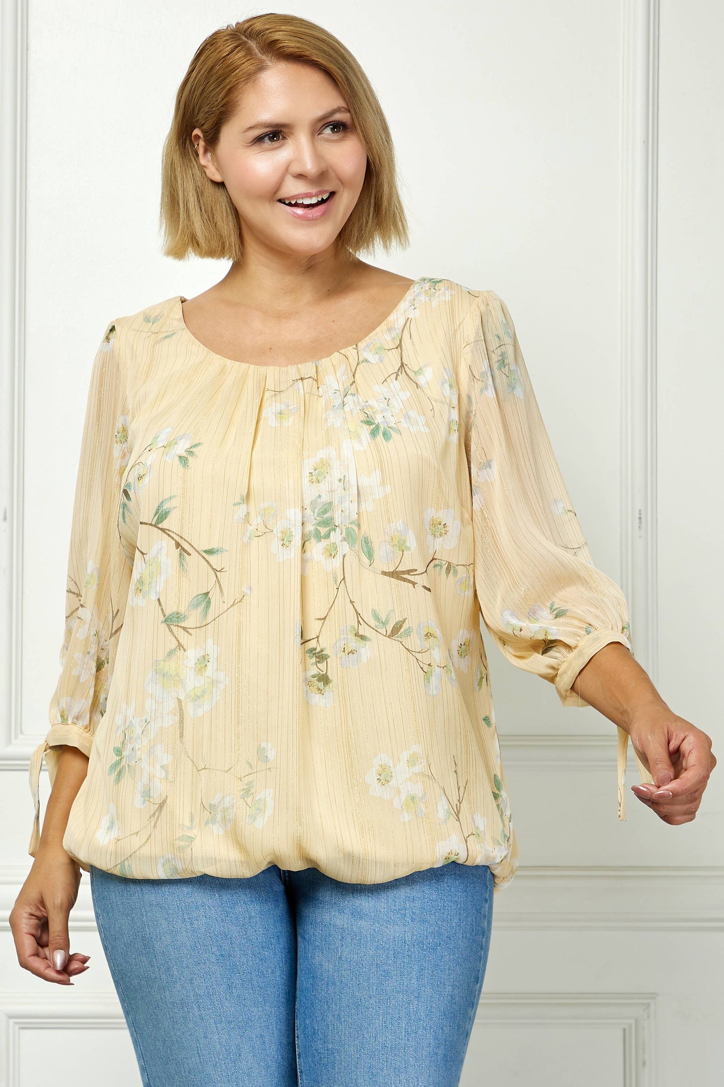 PLUS SPRING BREEZE BLOUSE
