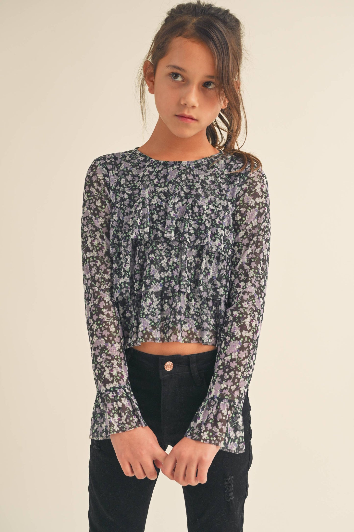 LILAC DITSY FLORAL LONG SLEEVE1.3