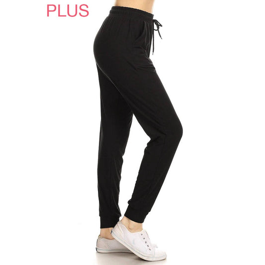 REGULAR AND PLUS BLACK JOGGER