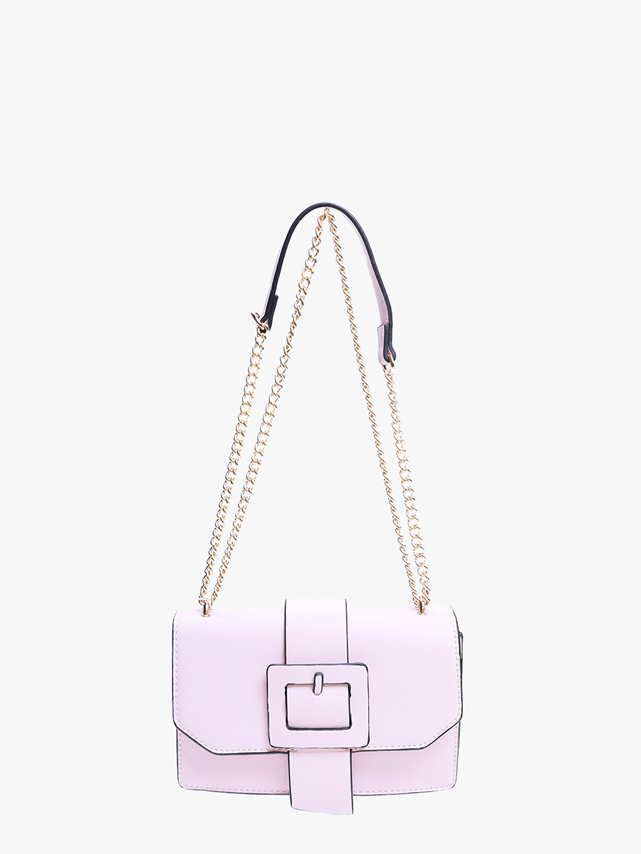 PETAL PINK BUCKLE CROSSBODY