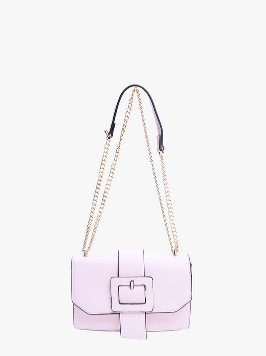 PETAL PINK BUCKLE CROSSBODY