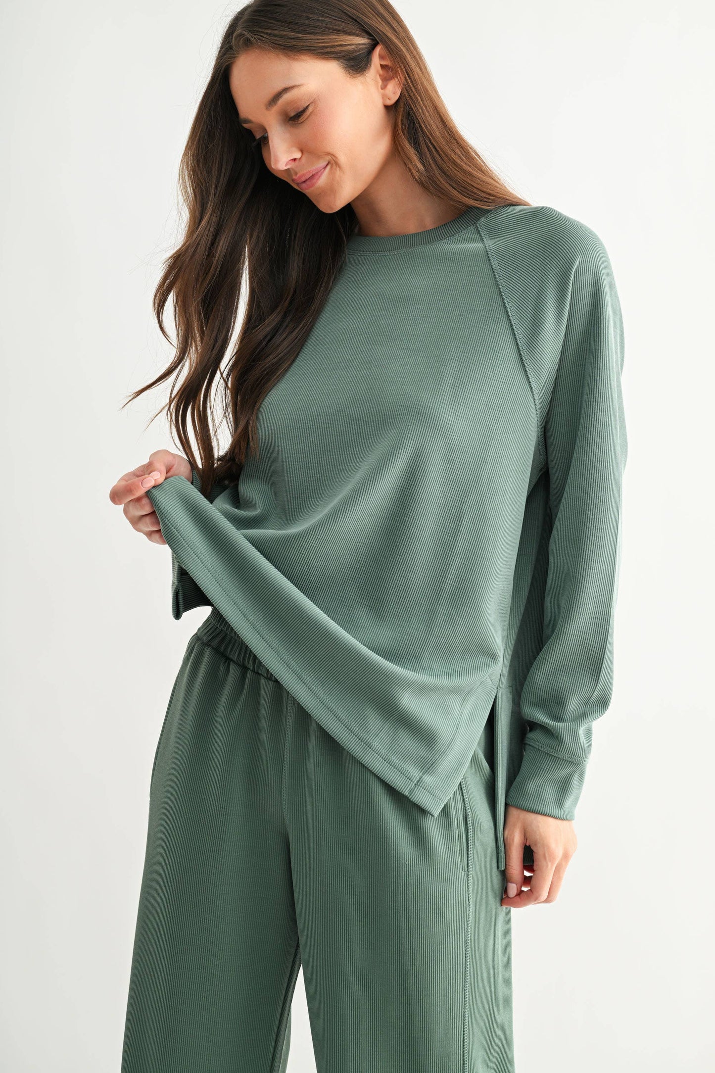 ELDERGREEN RIBBED LONG SLEEVE