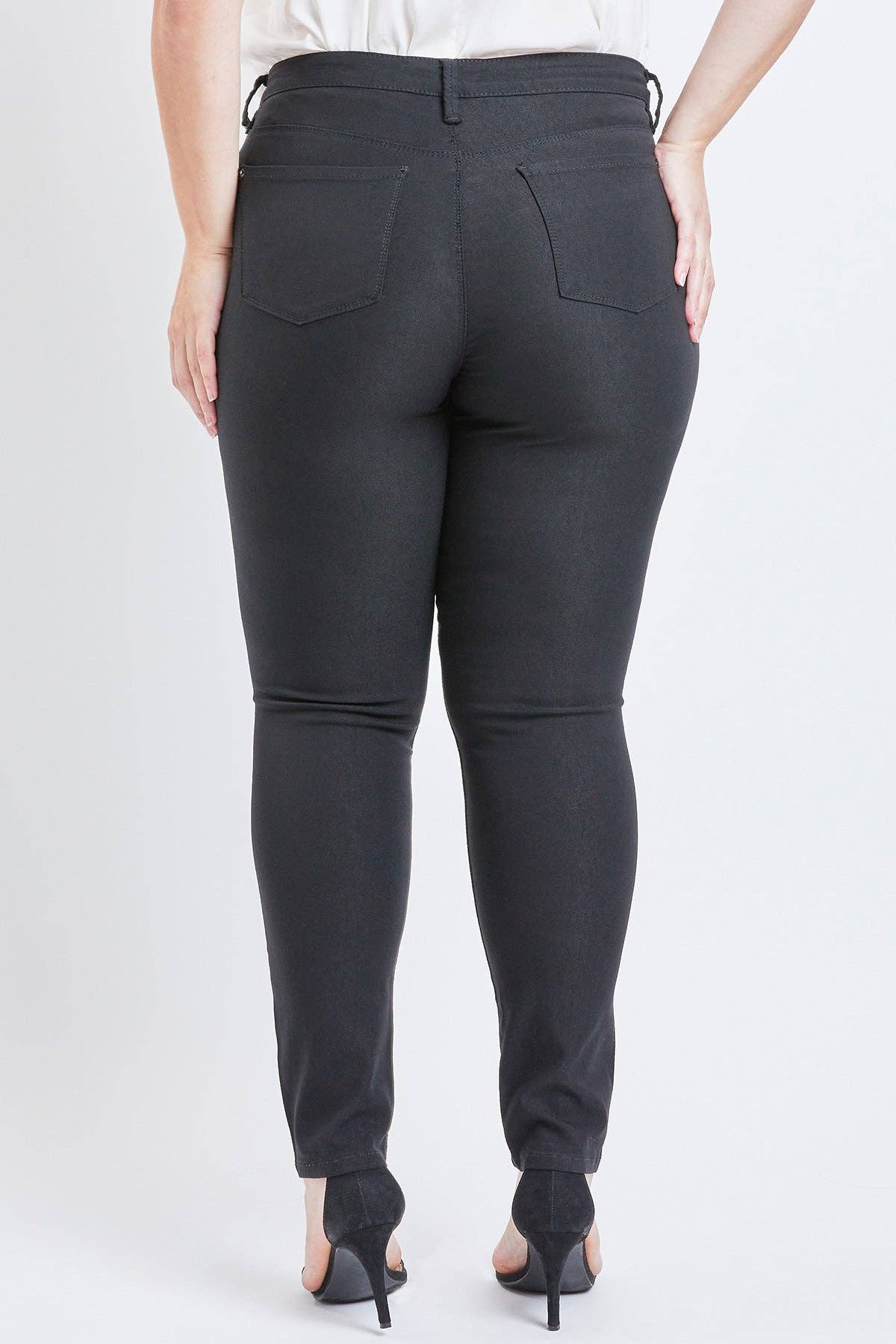 Royalty Plus Size Hyperstretch Forever Color Skinny Jean Black