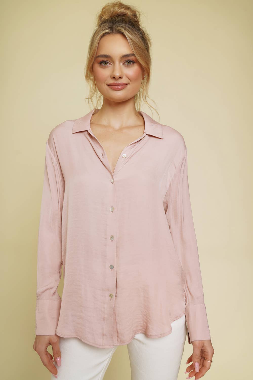 ROSE BUTTON UP