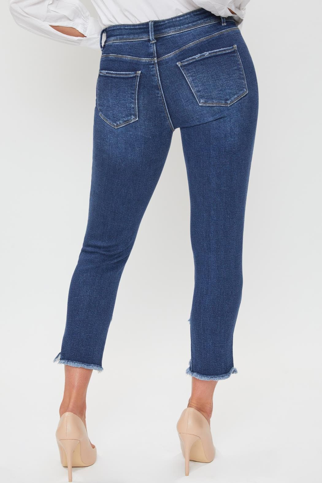 PETITE VINTAGE TULIP HEM ANKLE JEAN 25" INSEAM
