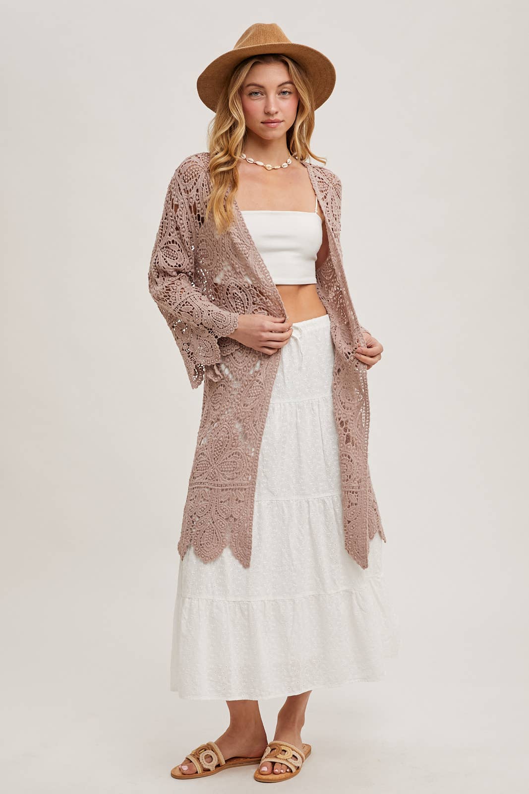 LATTE CROCHET CARDIGAN