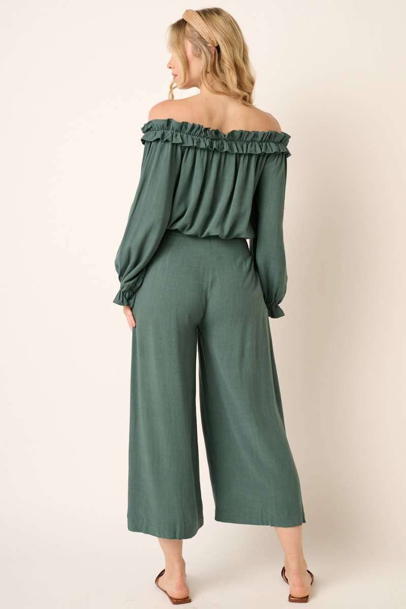 FOREST HIGH WAIST WIDE LEG PANTS