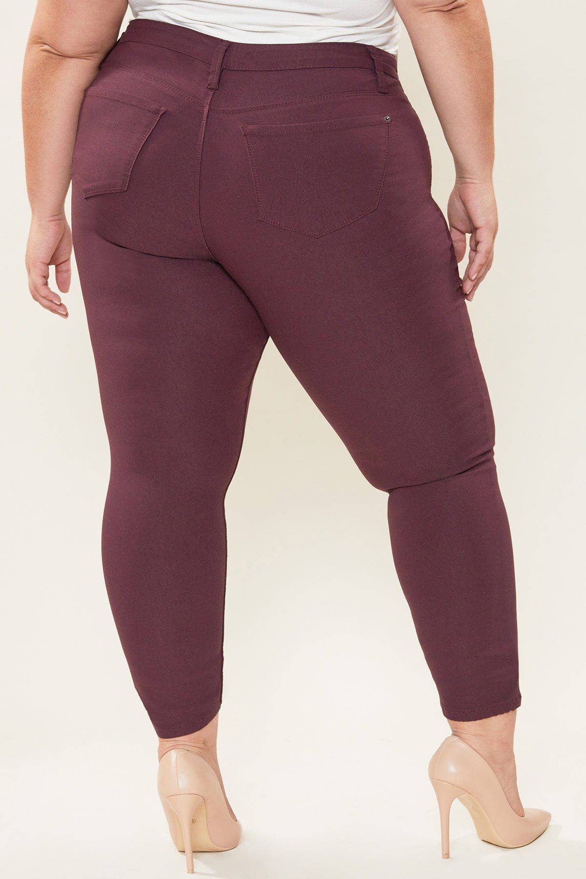 Royalty  Plus Size Hyperstretch Skinny Plum