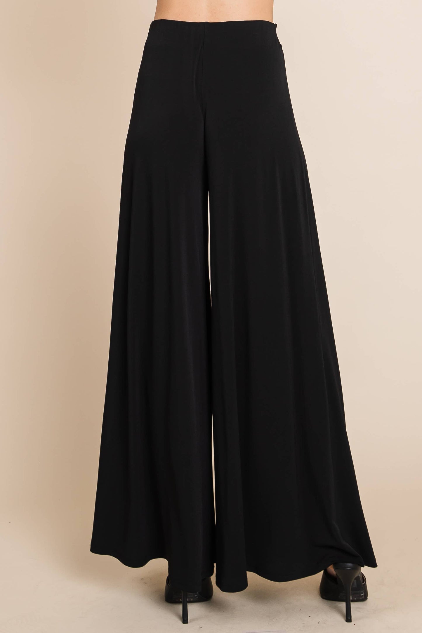 Black High Waisted Palazzo Pants