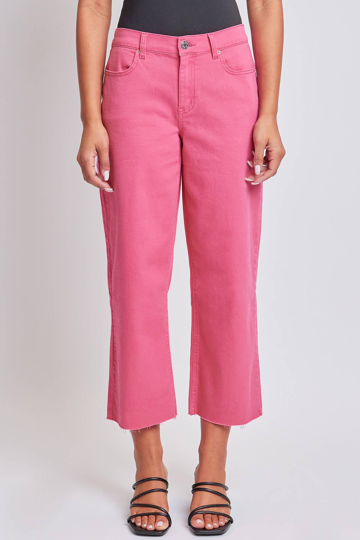 Cropped High-Rise Wide Leg Trouser