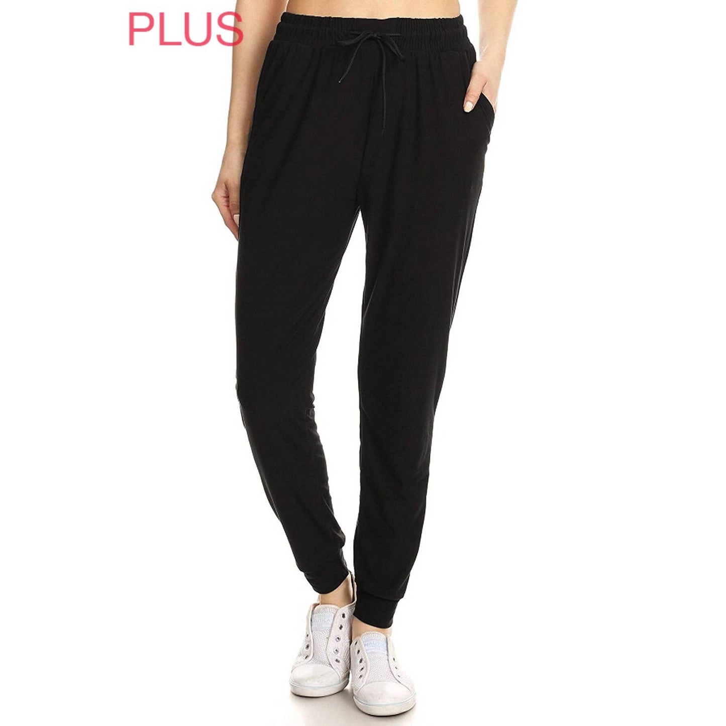 REGULAR AND PLUS BLACK JOGGER