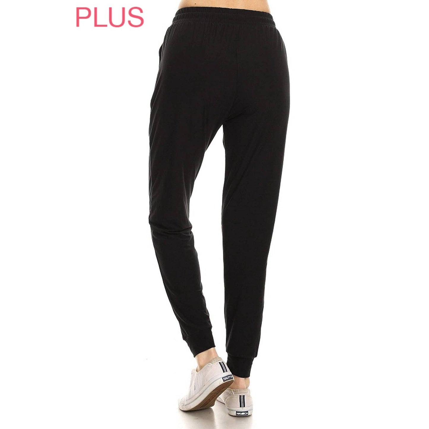 REGULAR AND PLUS BLACK JOGGER