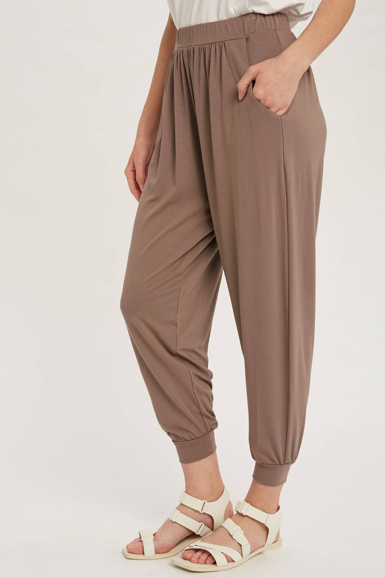 JERSEY MOCHA JOGGER