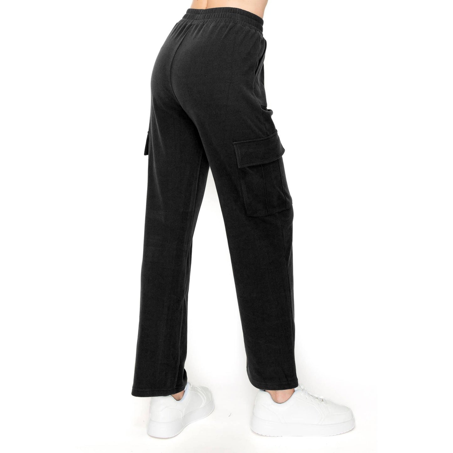 BLACK CARGO  LOUNGE PANT