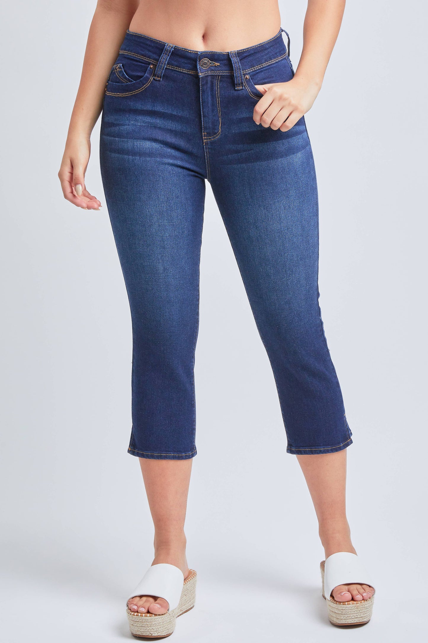 WannaBettaButt  High-Rise Cropped Jean