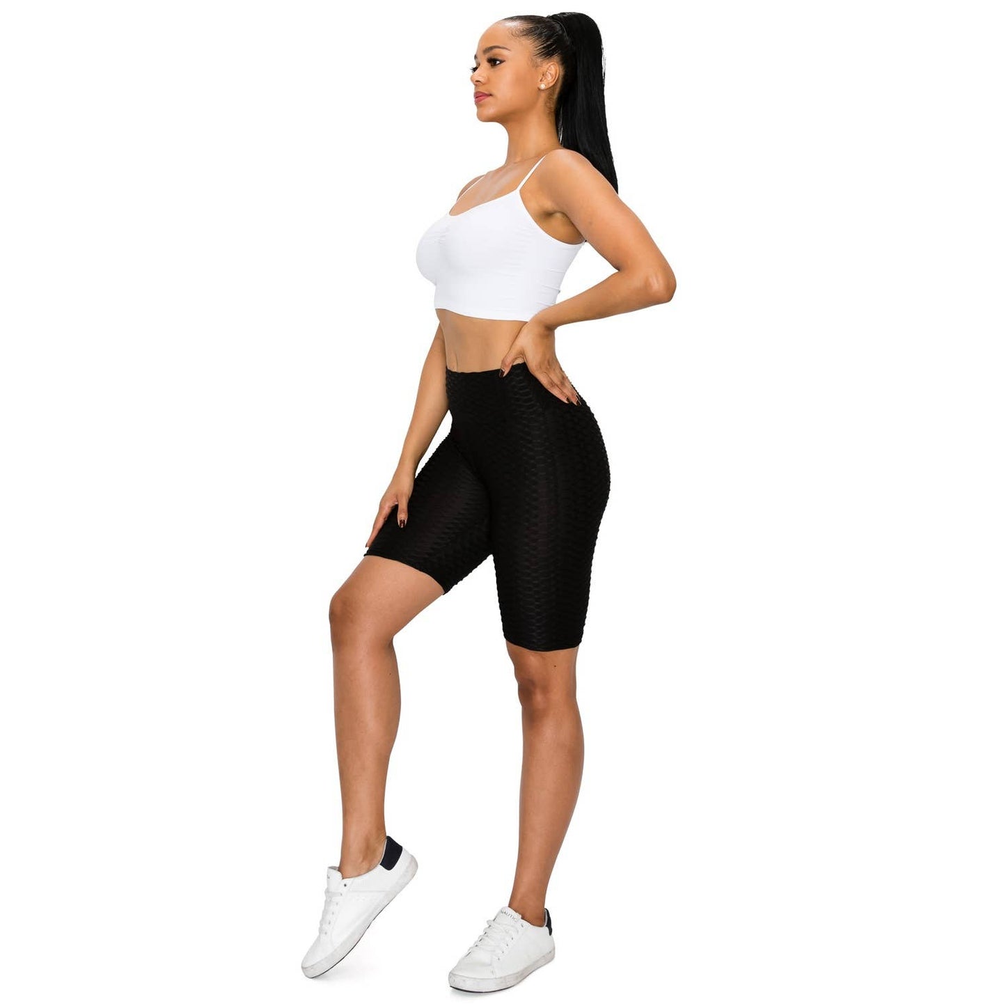HONEYCOMB YOGA BAND BIKE SHORT