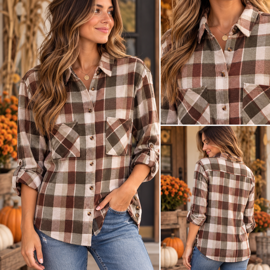 AUTUMN ACRES BUTTON DOWN