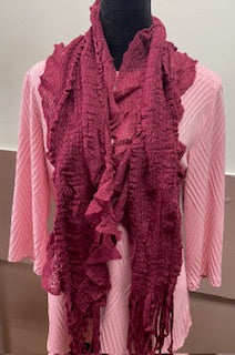 RUFFLED SCARF