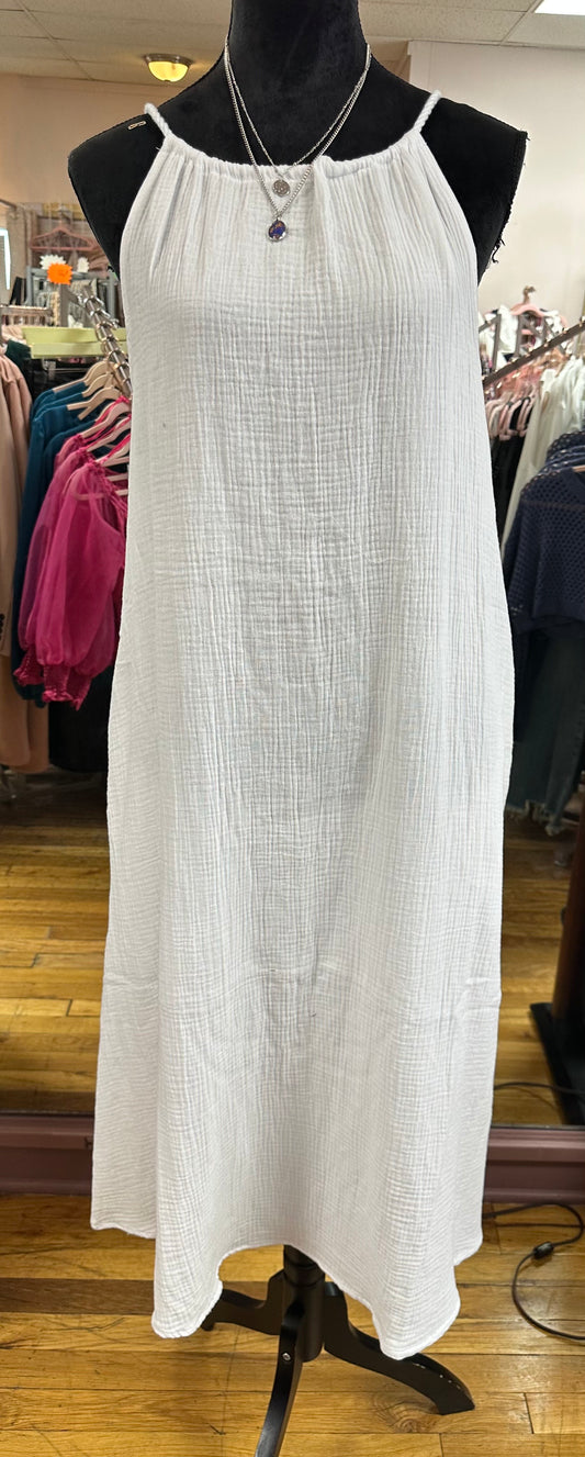 WHITE DRESS/SWIM COVERUP
