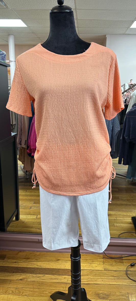 MISSY & PLUS PICNIC PEACH TOP