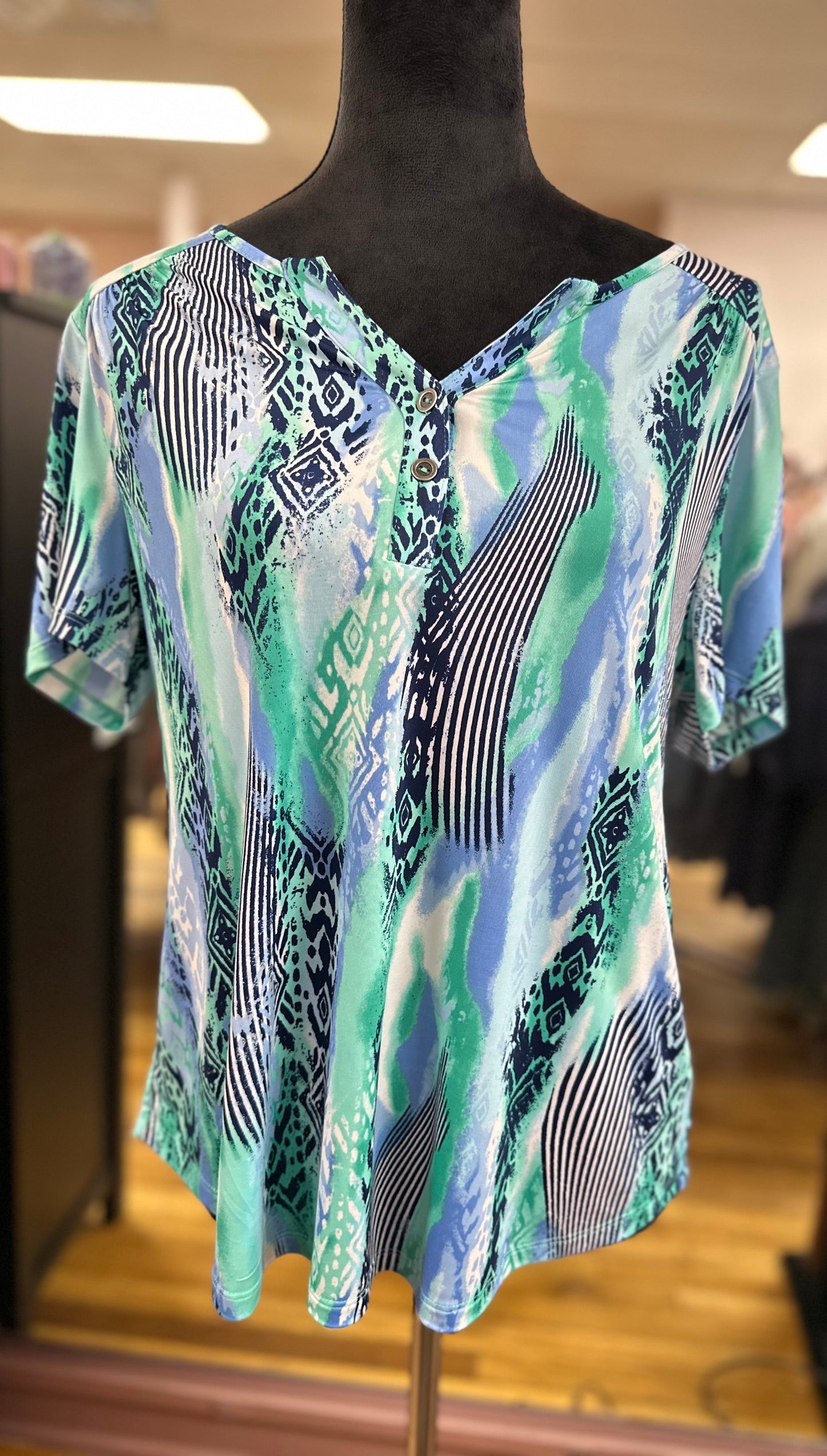 MISSY AND PLUS JETTY JADE TOP