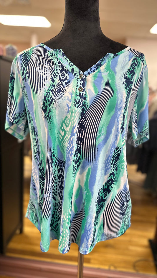 MISSY AND PLUS JETTY JADE TOP