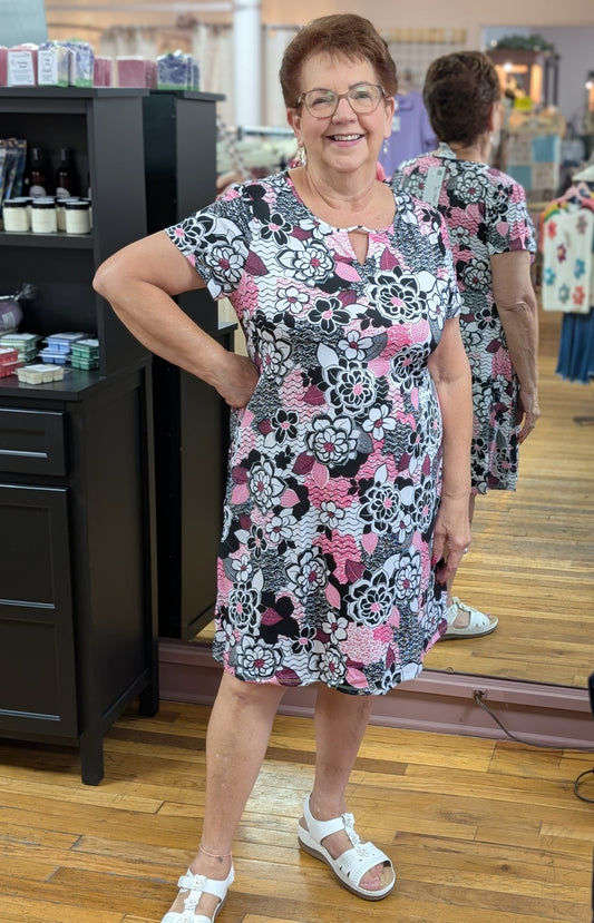 FLOWER PRINT DRESS