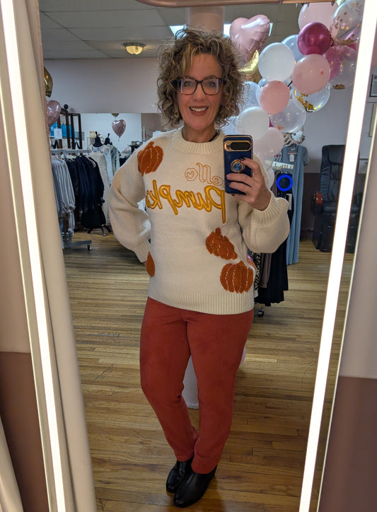 HELLO PUMPKIN SWEATER