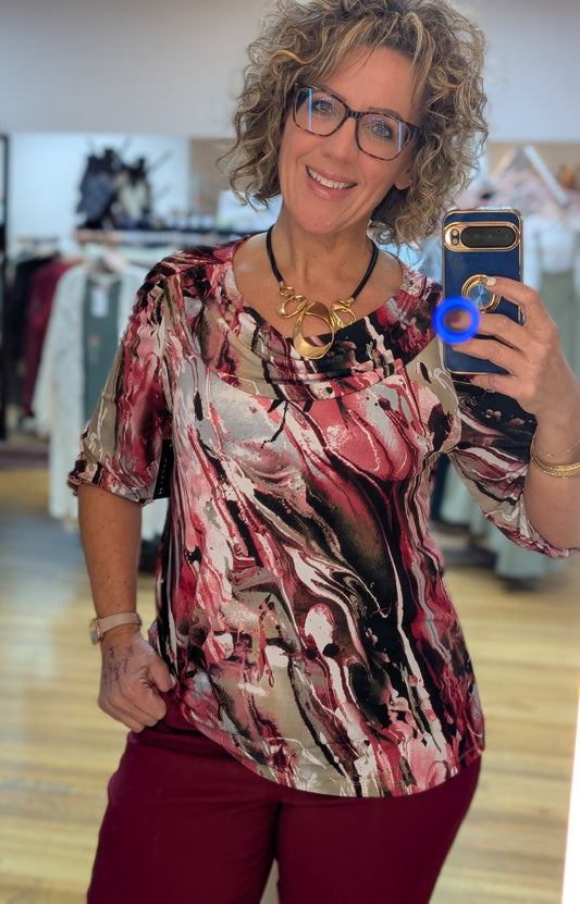 BRANDYWINE GREY 3/4 SLEEVE