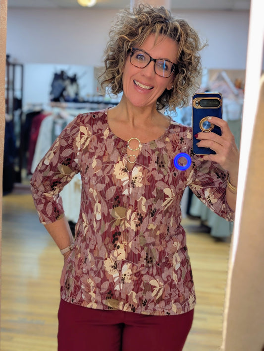 BRANDYWINE MISSY & PLUS 3/4 SLEEVE