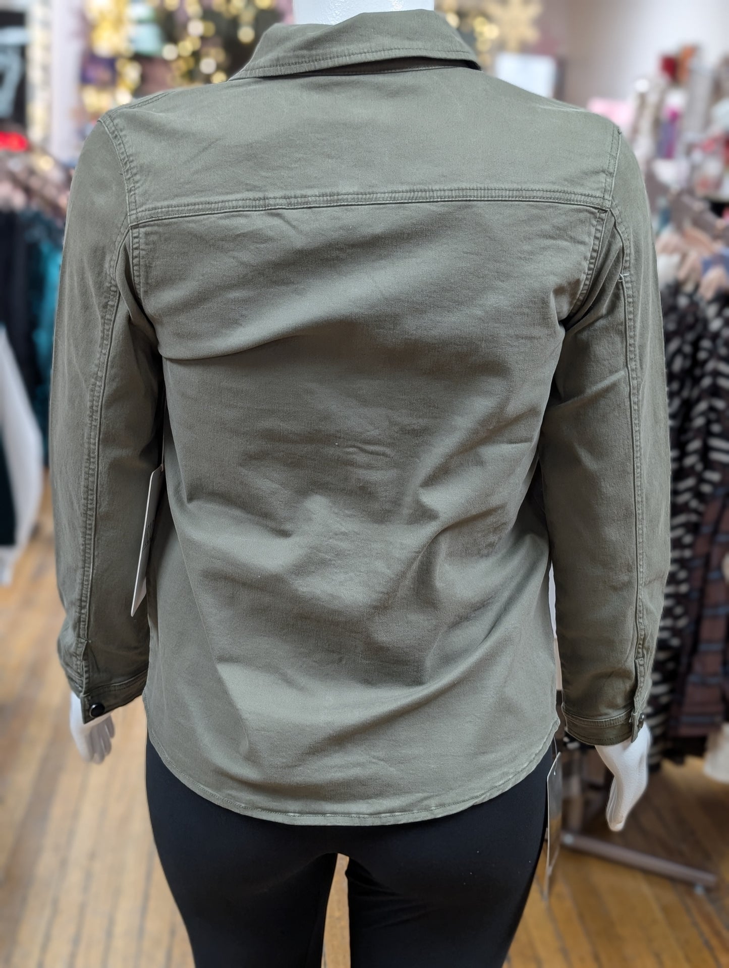 MISSY & PLUS 1822 OLIVE UTILTY JACKET