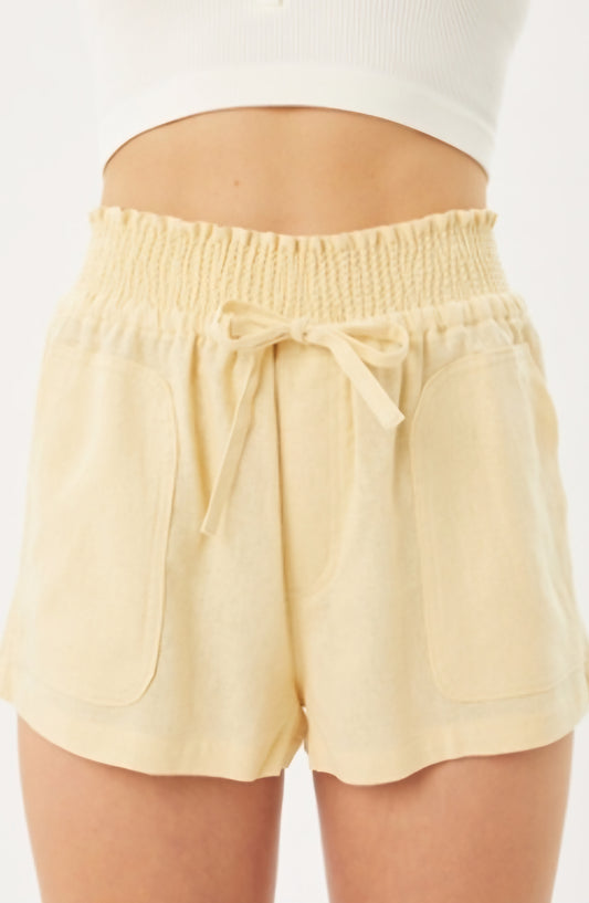 BUTTER LINEN SHORTS