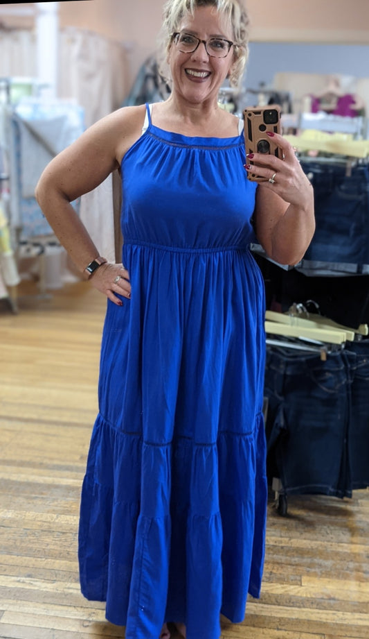 ROYAL BLUE LAYER DRESS