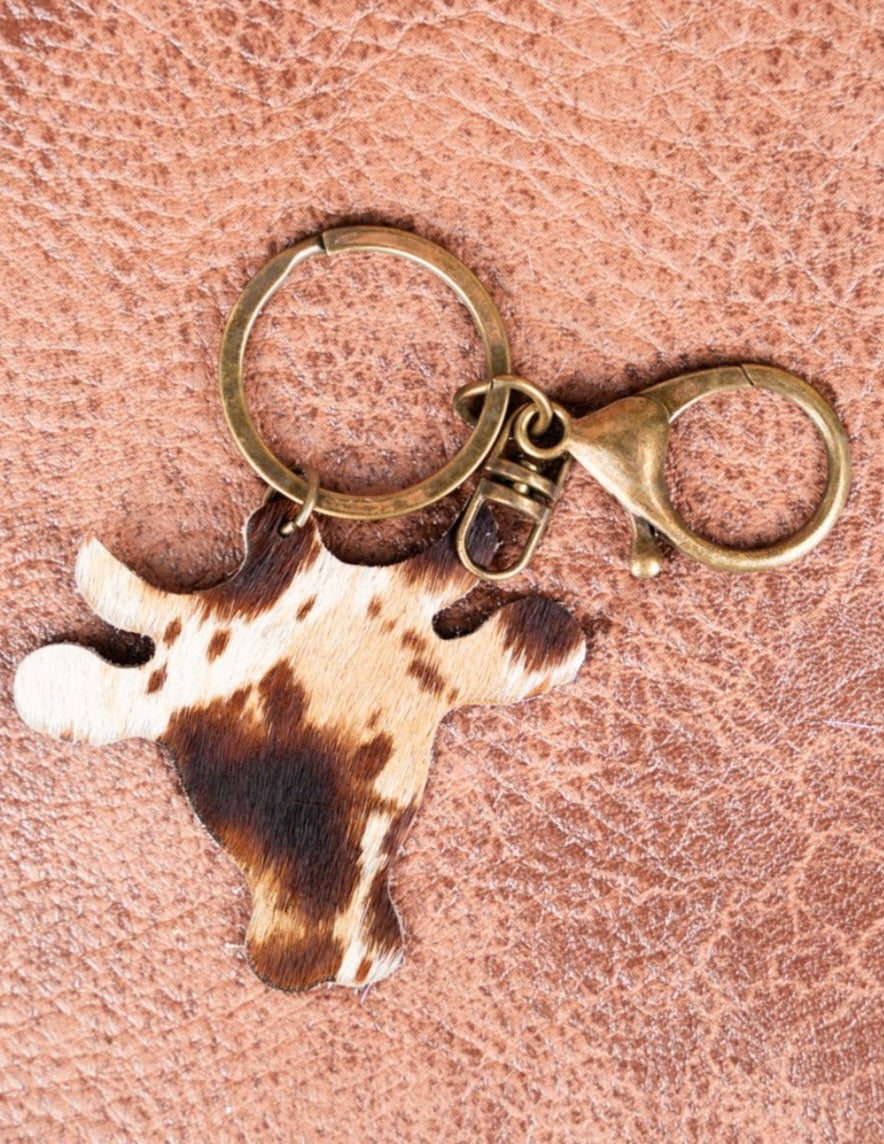 COWHIDE KEY CHAIN