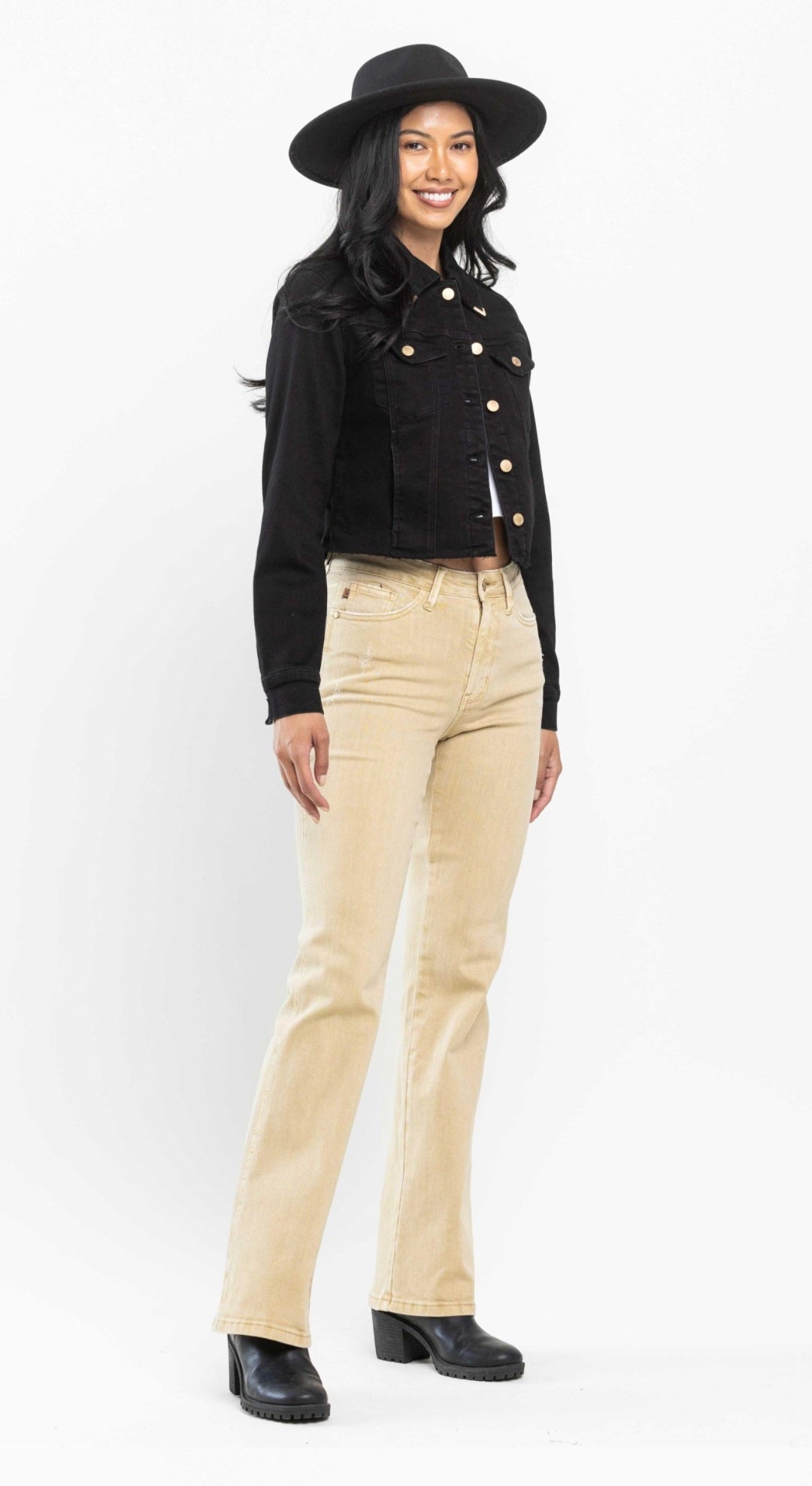 JUDY BLUE PLUS MID RISE KHAKI