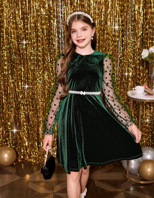 TWEEN HUNTER VELVET DRESS