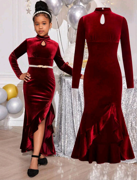 TWEEN WINE DRESS
