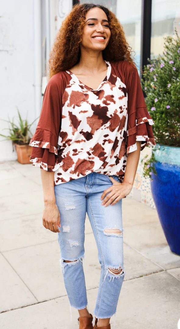 PLUS COW RUFFLE
