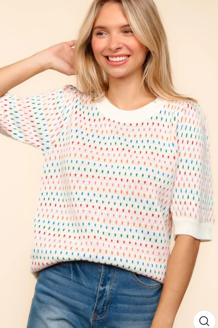 PLUS BUBBLE SWEATER