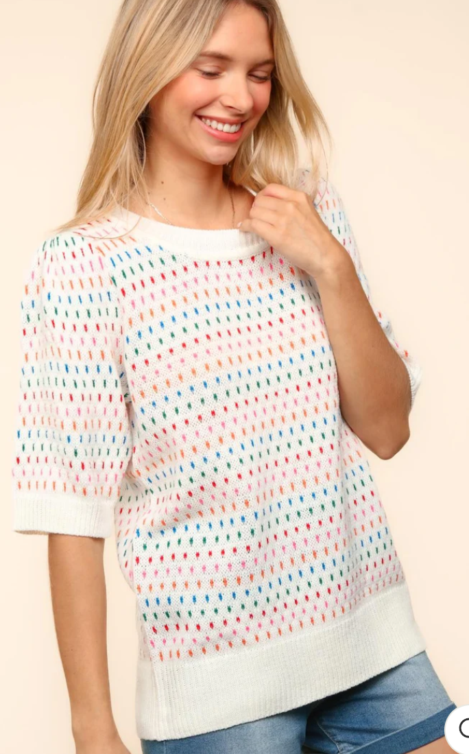 PLUS BUBBLE SWEATER
