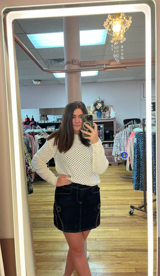 DENIM MINI SKIRT