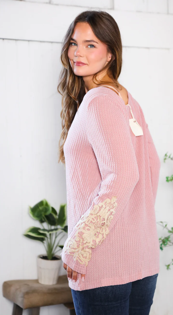 MAUVE THERMAL CROCHET