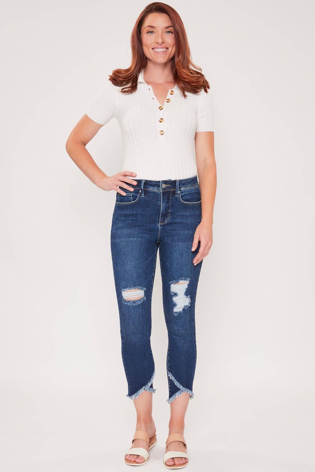 VINTAGE TULIP HEM ANKLE JEAN 27" INSEAM