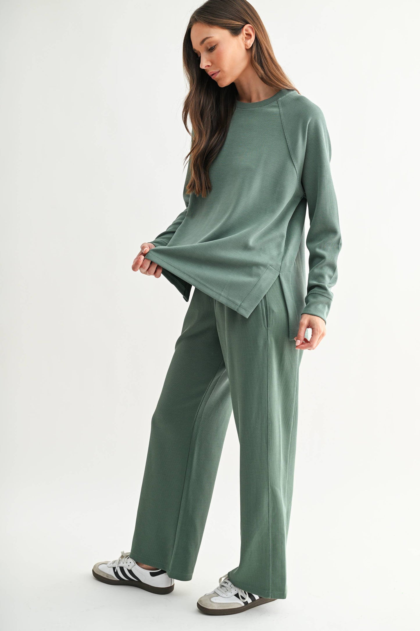 ELDERGREEN RIBBED LONG SLEEVE